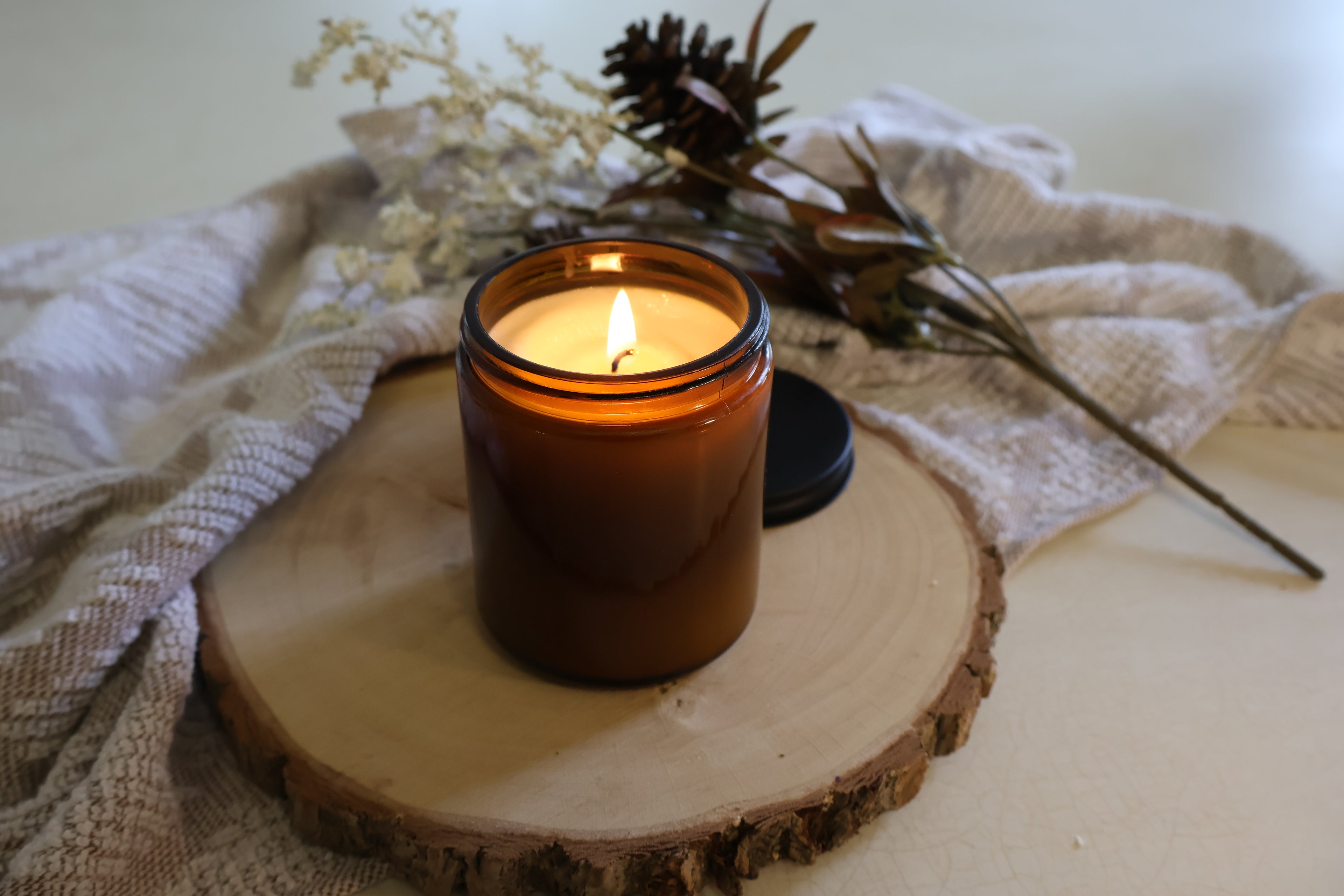 Juna’s Hearth Candle - Glass Vessel