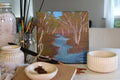 Through the Birch Trees | Framed Oil Painting